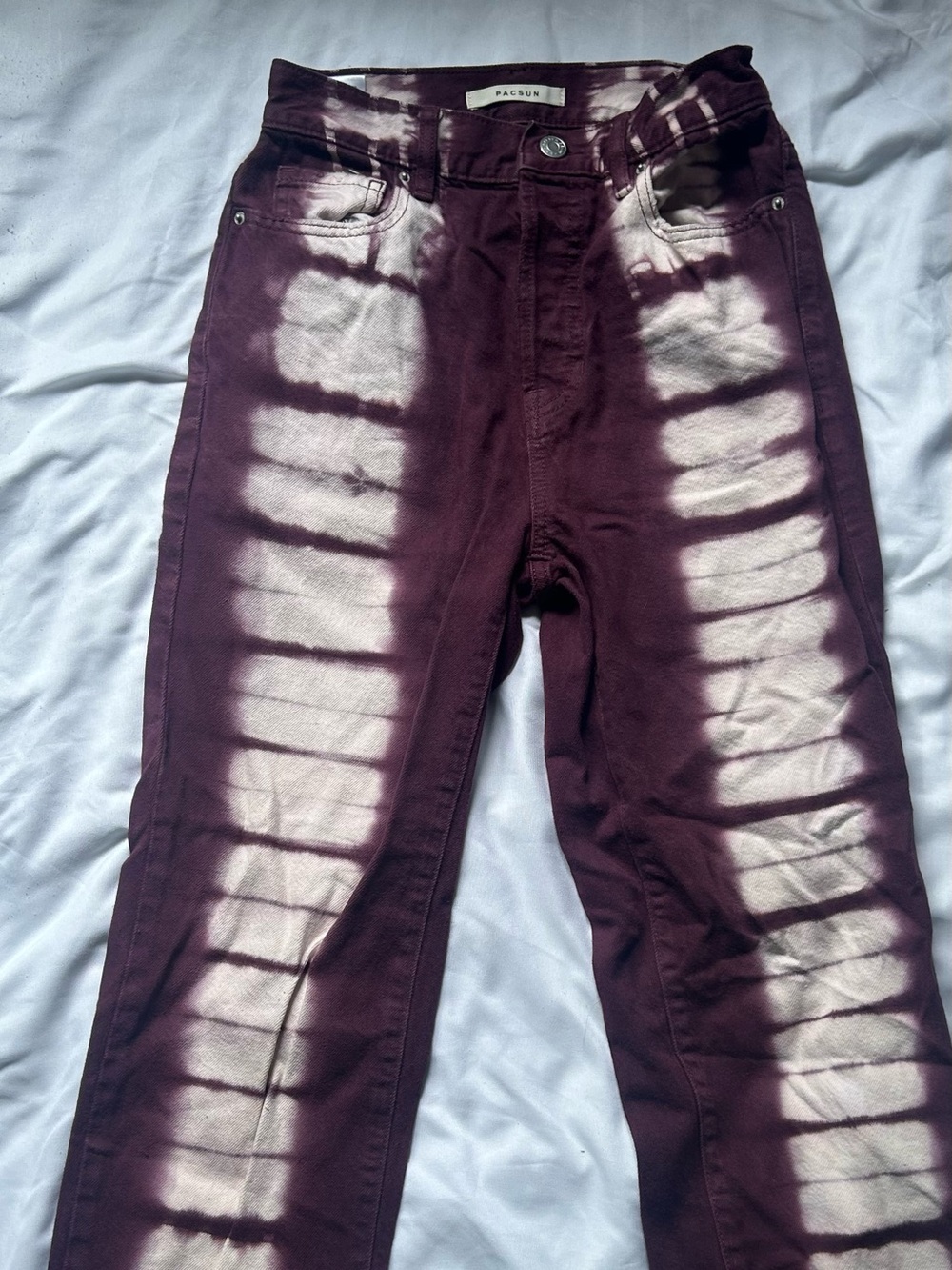 Tie-Dye Purple & White Women’s Jeans